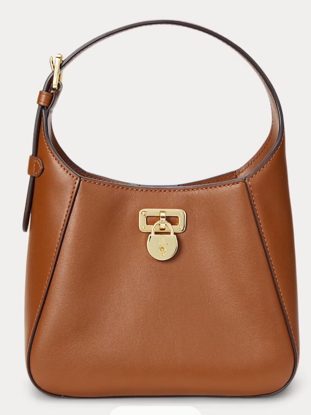 RALPH LAUREN Leather Small Tanner Shoulder Bag - Picture 2 of 8